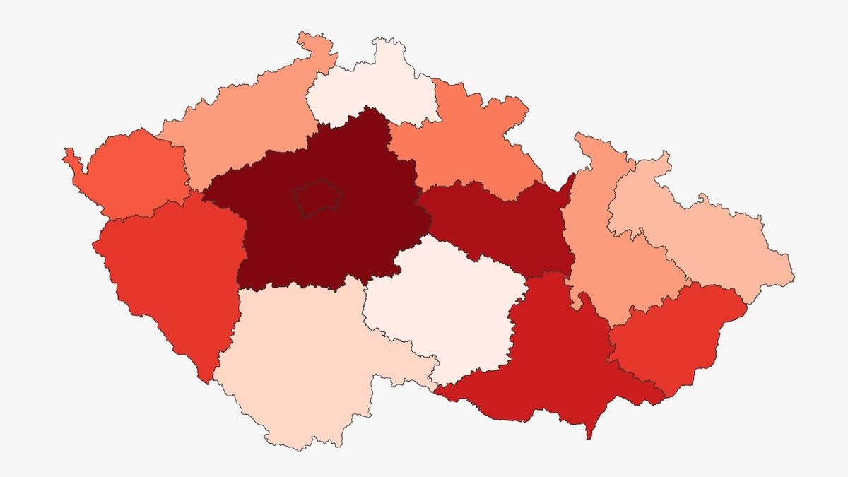 V Česku přibylo 1211 nakažených, o čtvrtinu méně než před týdnem